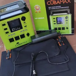 Estación de Energía CubaMax 2000 W con Panel Solar
