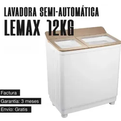 Lavadora Semiautomática Lemax 12 KG 