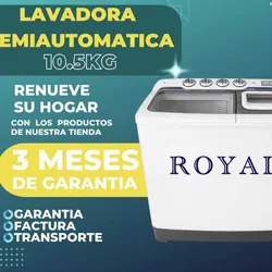 Lavadora Semiautomática Royal 10.5 KG 