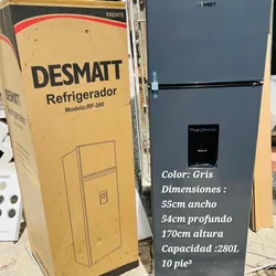 Refrigerador Desmatt 10 Pies  ✅ No es congelación seca 