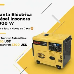 Saco 5 KW Diesel Insonora