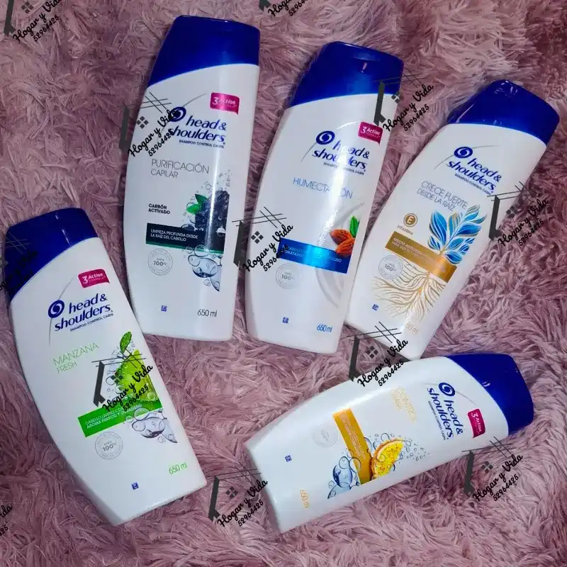 champús Head & Shoulders de 650 ml, con diferentes variantes: