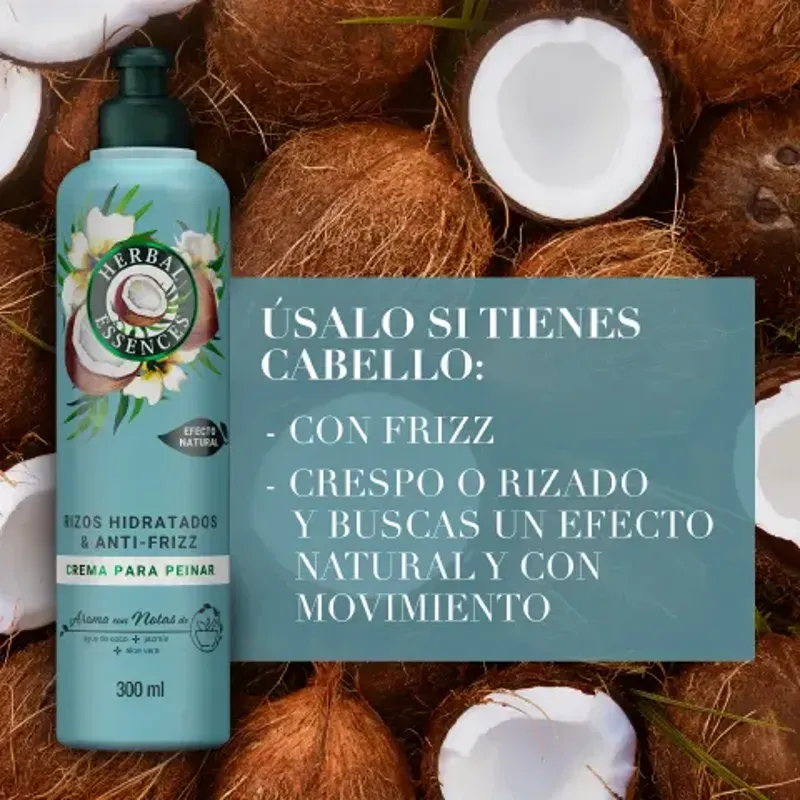 Crema d peinar Herbal Coco y Jazmin 300ml