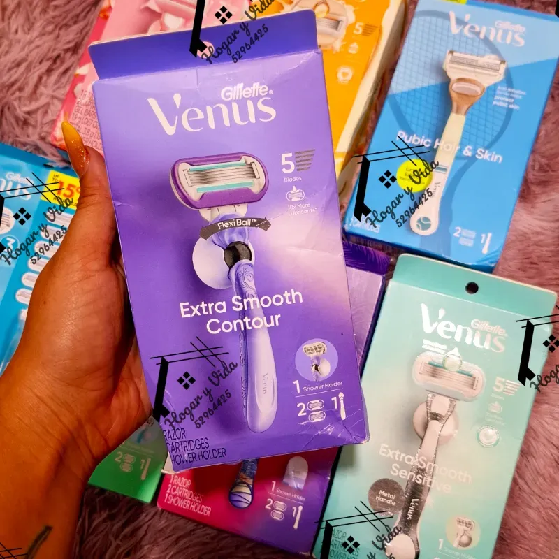 Cuchilla de afeitar para mujer Gillette Venus Deluxe Smooth Swirl (también conocida como Venus Extra Smooth Contour).
