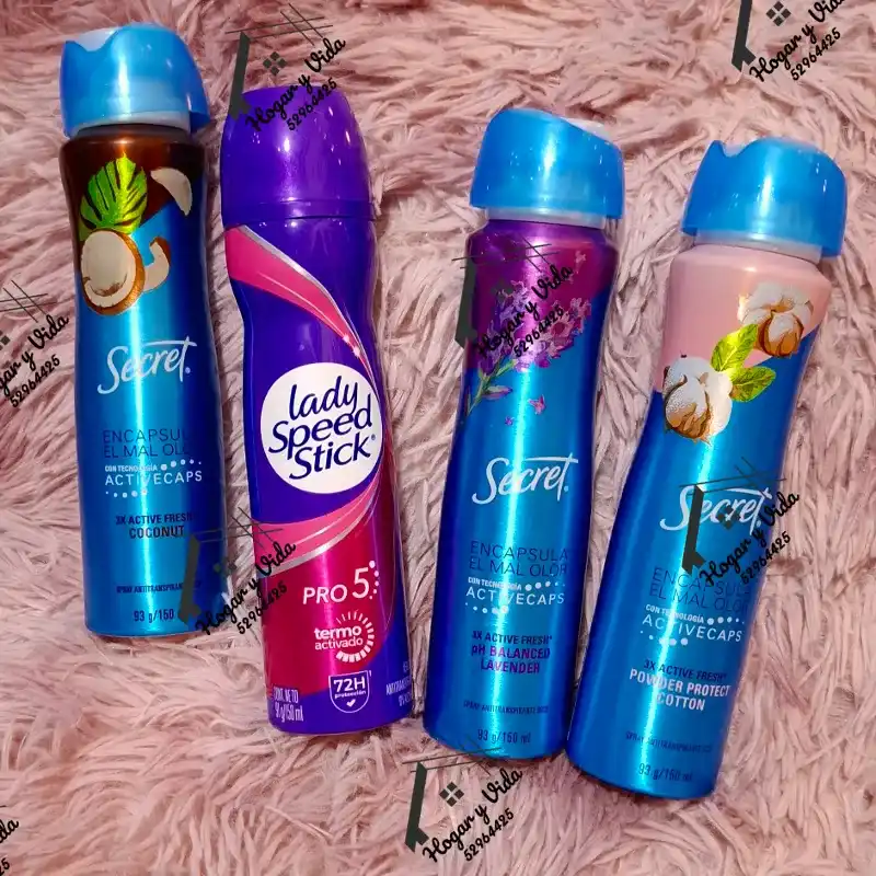 Desodorante Spray Old Spice y Secret
