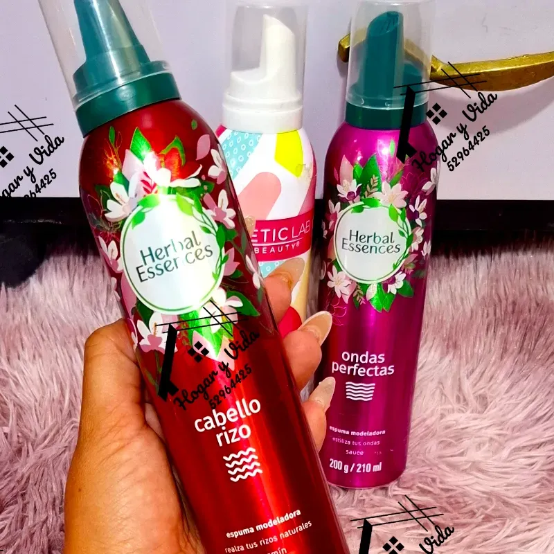 Espuma moldeadora para cabello rizo 
