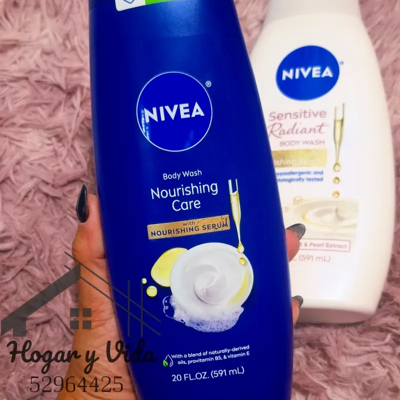 Gel d baño Nivea Nourishing Care Body Wash con Sérum Nutritivo. 