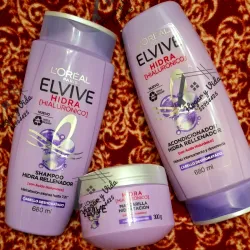 Juego d shampoo + acondicionador Lore'al 680ml + Mascarilla Hialuronicl