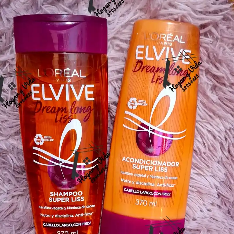 Juego d shampoo y acondicionador L'ORÉAL Dream Long Liss