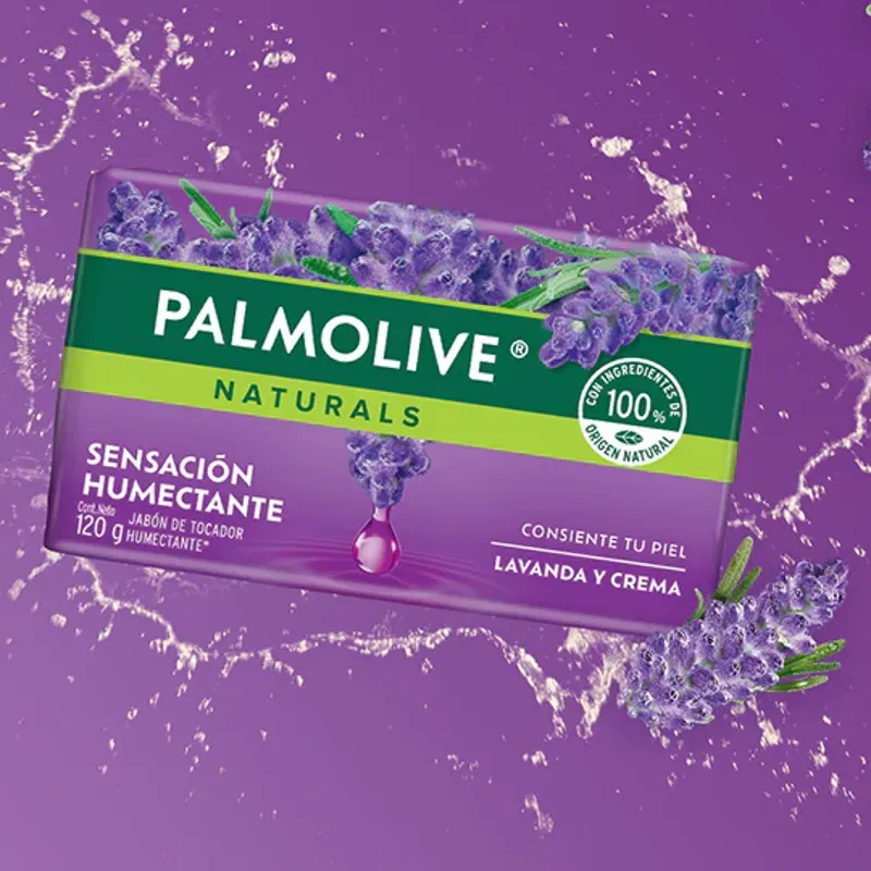 Palmolive Naturals Lavanda Crema Jabón en barra Nutrición Relajante, 120 g