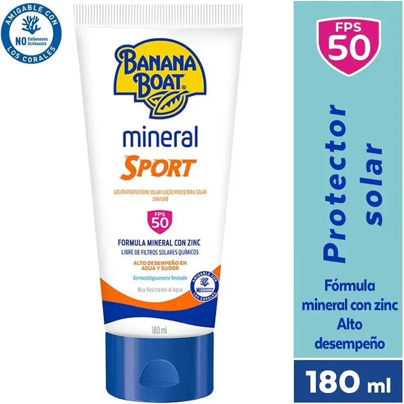 protector solar Banana Boat Mineral Sport SPF 50. 