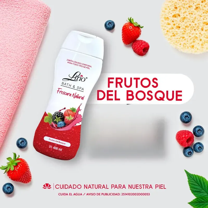 Gel d Baño Frutos rojos 400ml 