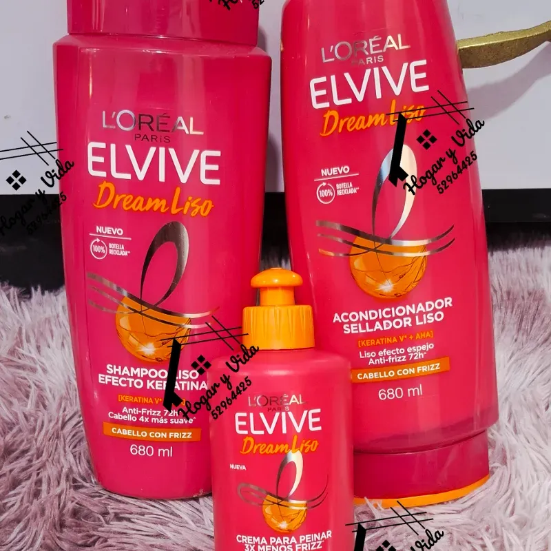Shampoo + Acondicionador 680ml + Crema d peinar 300ml Dream Liso