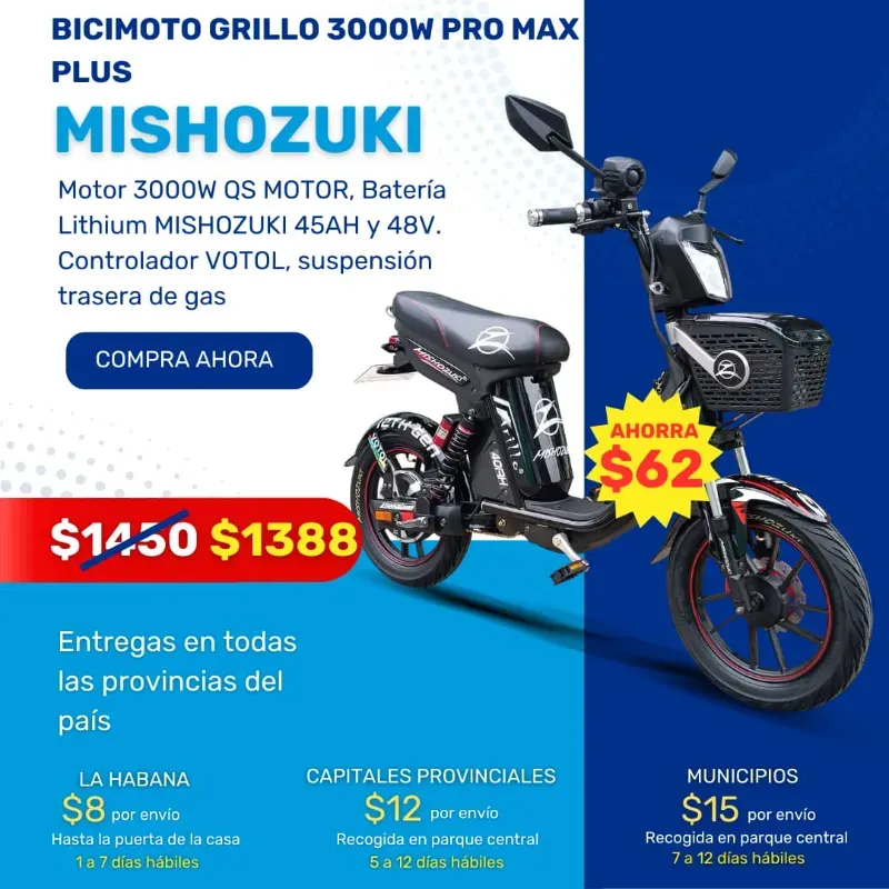 BICIMOTO GRILLO 3000W PRO MAX PLUS