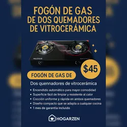 COCINA MILEXUS DE GAS 2H