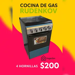 COCINA RUDENKOV DE GAS 4H