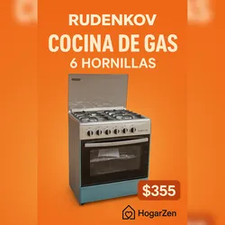 COCINA RUDENKOV DE GAS 6H