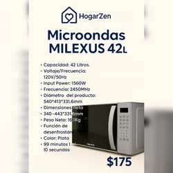 MICROONDAS MILEXUS 42L