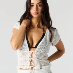 Blusa de malla playa