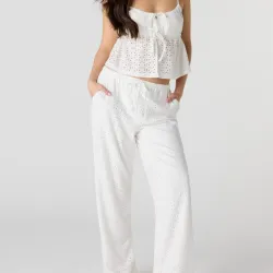 Conjunto blanco pantaloneta y top