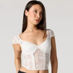 Corset blanco encaje