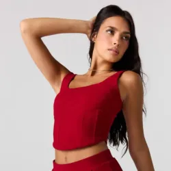 Corset rojo corto