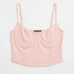 Corset rosa corto