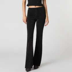 Pantaloneta negra de brillos