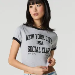 Pulover gris NEW YORK