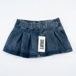 Saya short con cinturón