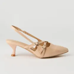 Tacones beige