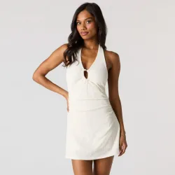 Vestido blanco corto veraniego