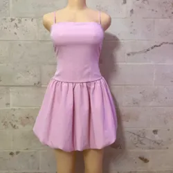 Vestido bombache rosado