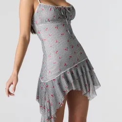 Vestido cherry corto