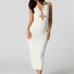 Vestido largo blanco elegante
