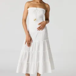 Vestido largo blanco verano