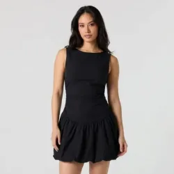 Vestido negro bombache