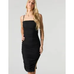 Vestido negro midi