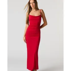 Vestido rojo largo