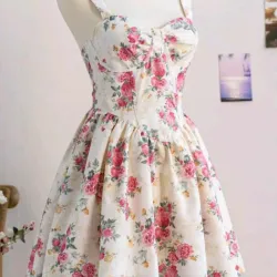 Vestido romantico.