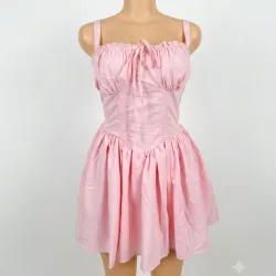 Vestido rosa coquete