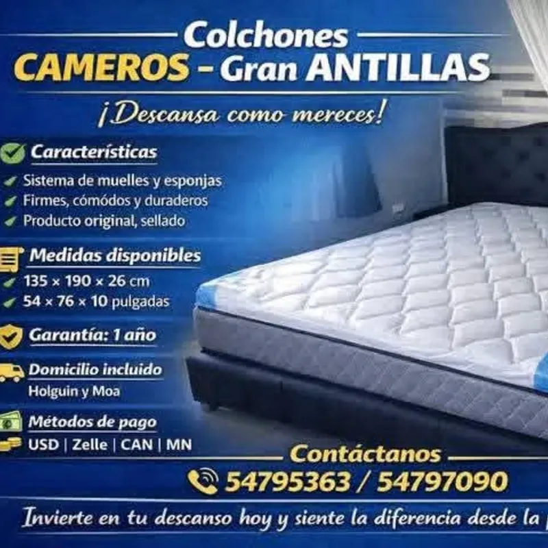 Colchones Cameros Gran ANTILLAS