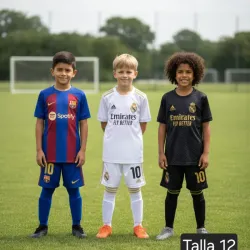 Conjunto deportivo fútbol niño