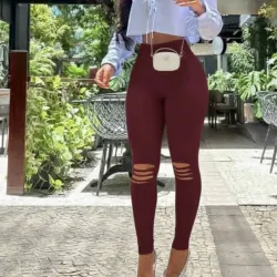 Pantalón Elastizado Con Ripio