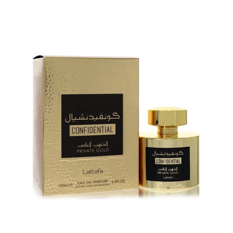 Confidential Private Gold by Lattafa (Unisex) 100 ml EDP