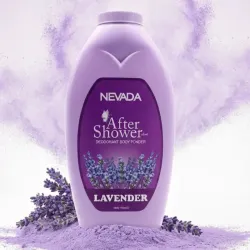 TALCO PARA EL CUERPO PERFUMADO CON AROMA A LAVANDA HIDRATANTE NEVADA 369G