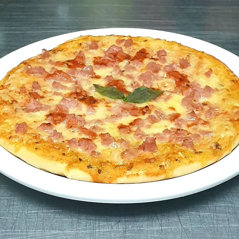 Pizza de jamón (Gouda)