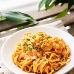 Spaghetti de camarones