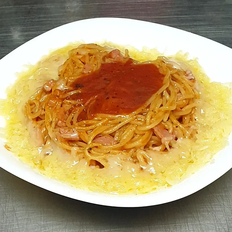 Spaghetti de jamón (Gouda)