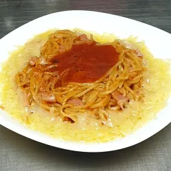 Spaghetti de jamón (Mozarella)